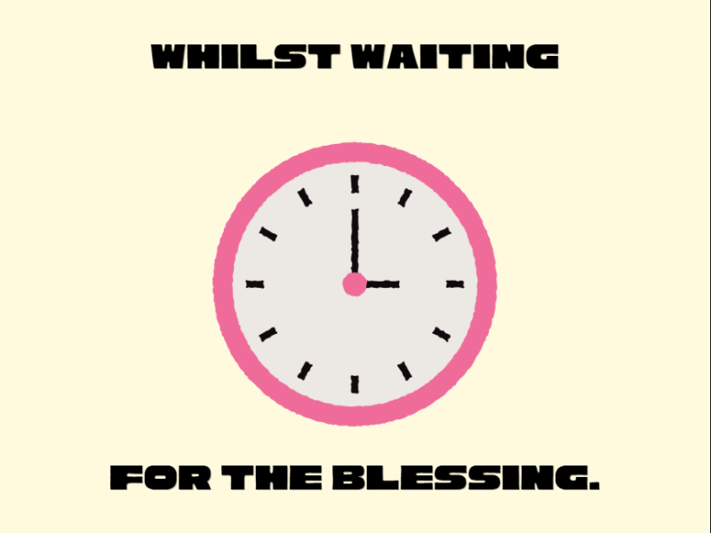 Whilst waiting for the&nbsp;blessing.